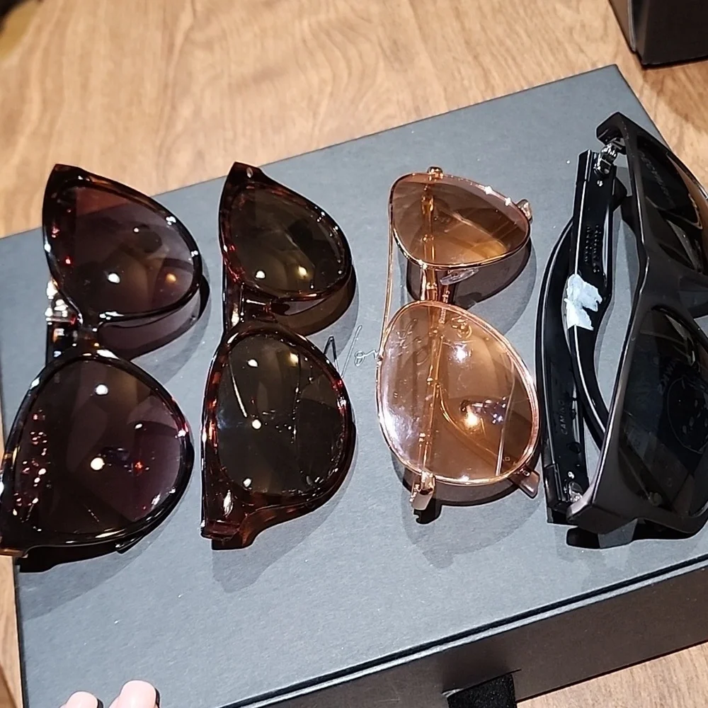 Bundle Stylish Sunglasses Set - Black and Brown